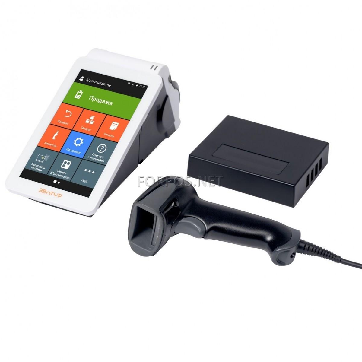 Эвотор 7.2 Алко , 2D сканером и УТМ хабом