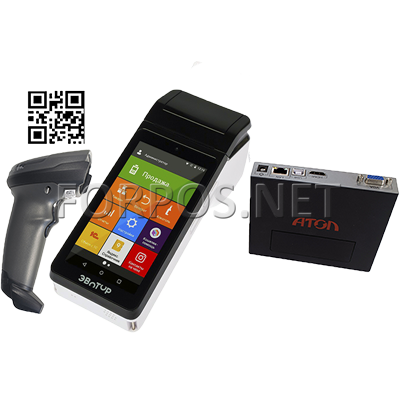 Эвотор 5-Алко Алко , 2D сканером и УТМ хабом